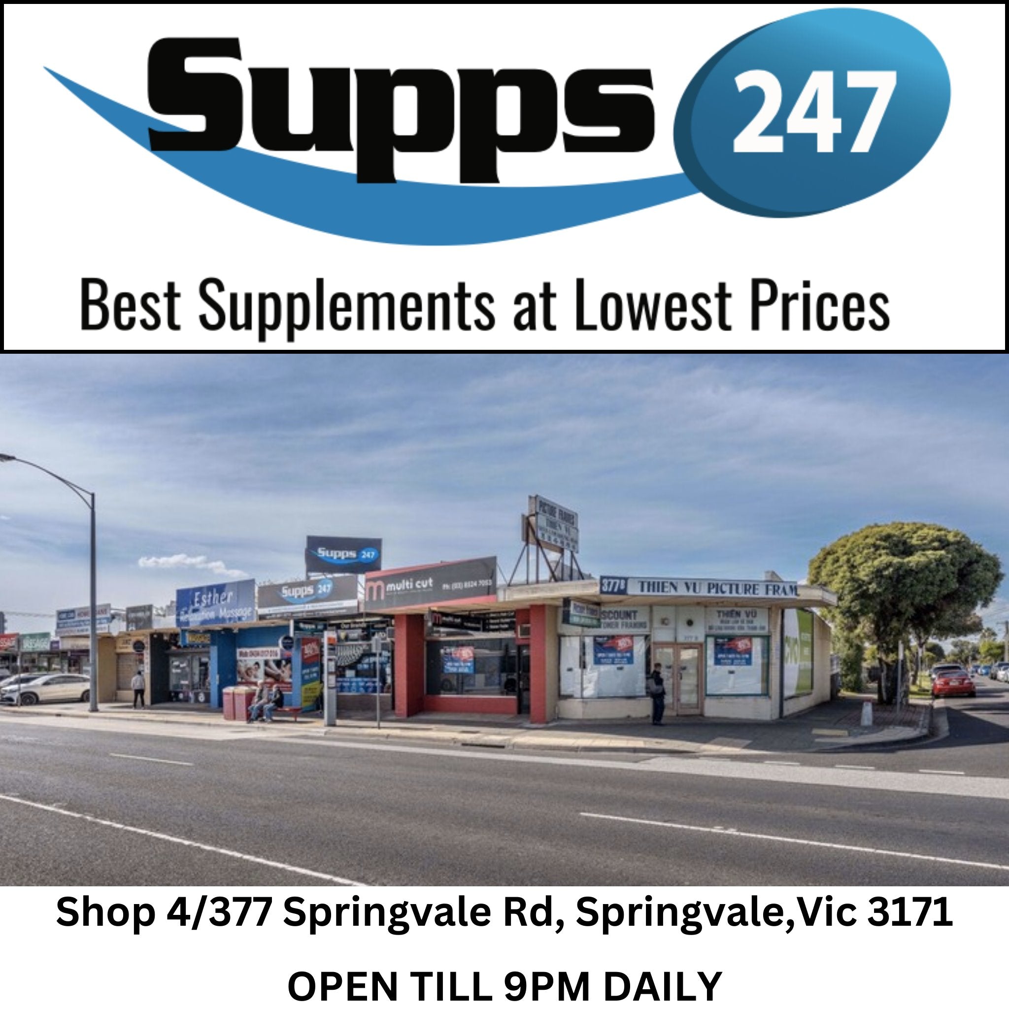 Supps247 Springvale: Your Go-To Protein Shop Near Chadstone.