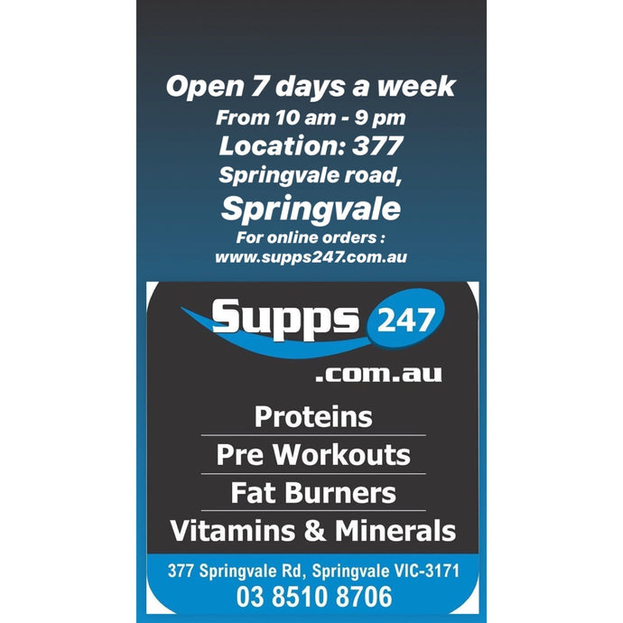 Supps247: Your Go-To Vitamins Shop Near Chadstone