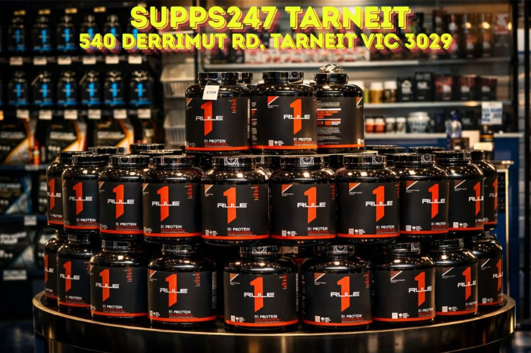 Rule 1 Protein Tarneit – Melbourne’s Best Prices on Whey Blend & Isolate | Supps247.