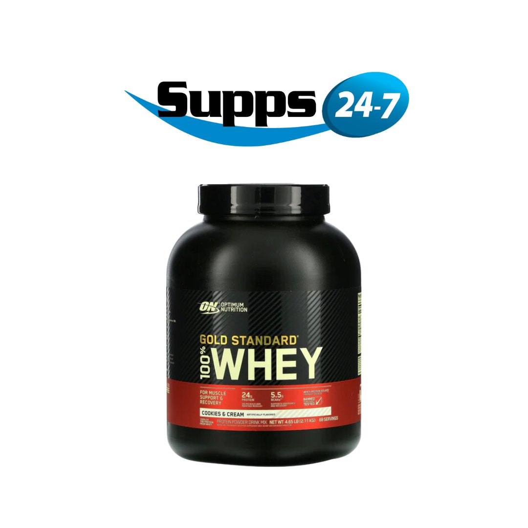 Achieve Peak Performance with 100% Gold Standard Whey by Optimum Nutrition.