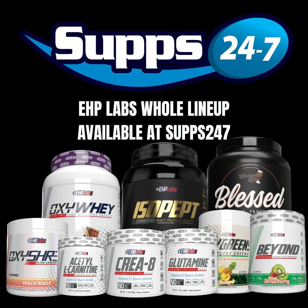 EHP labs entire range available at Supps247.