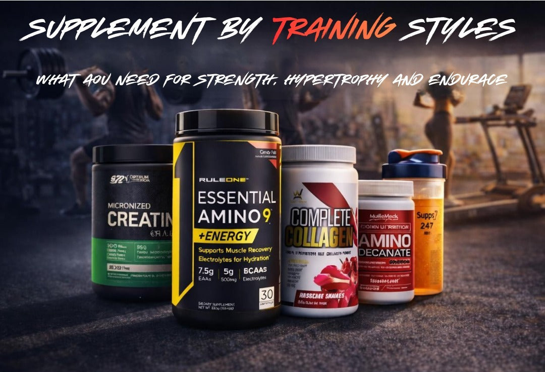 Supplements by Training Style: What You Need for Strength, Hypertrophy & Endurance