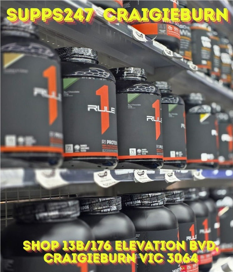 Rule 1 Protein Craigieburn – Whey Blend & Isolate at Melbourne’s Lowest Prices | Supps247