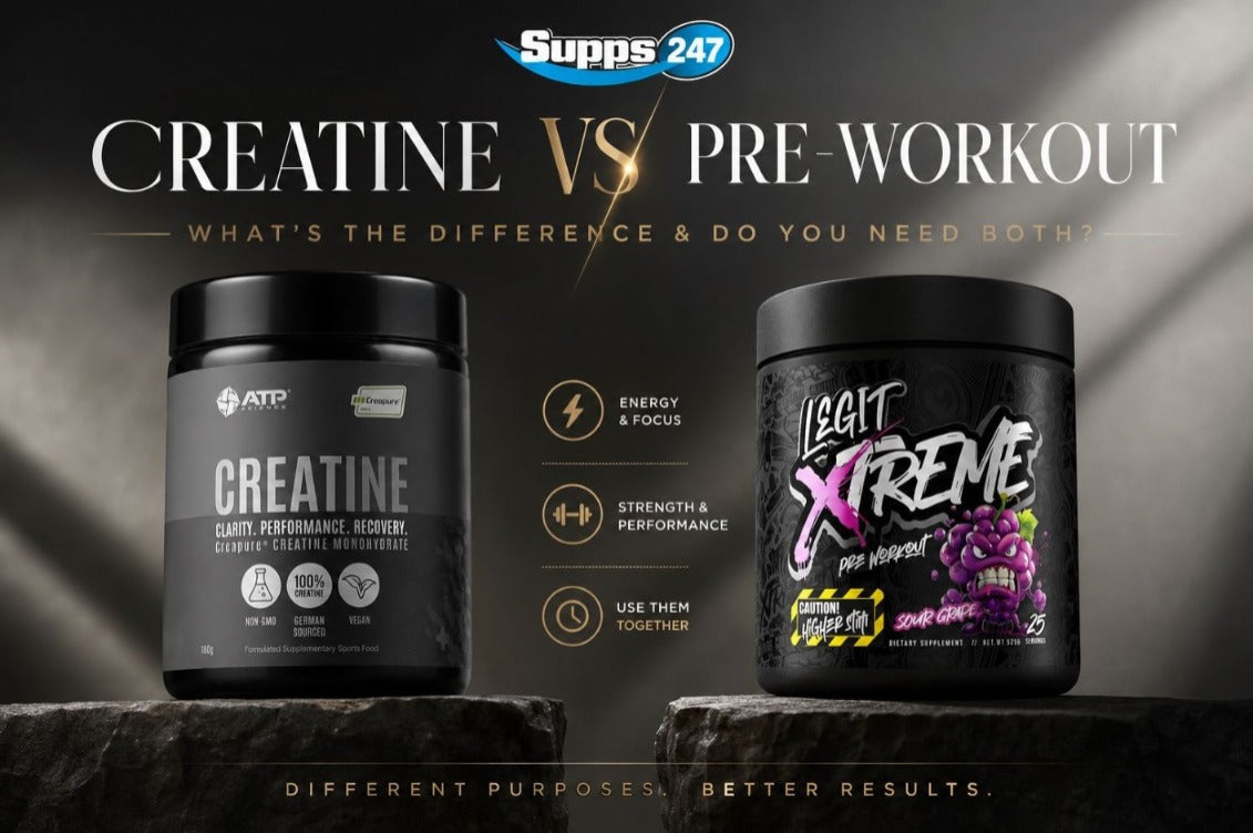 Creatine vs Pre-Workout: What’s the Difference & Do You Need Both?
