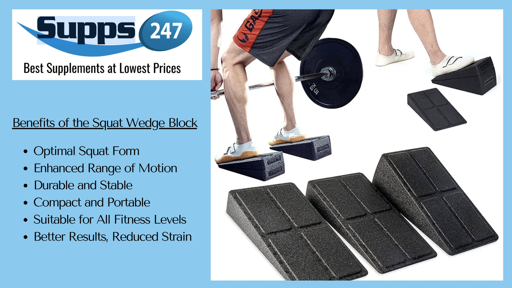 Transform Your Legs : Wedge Block at Supps247.