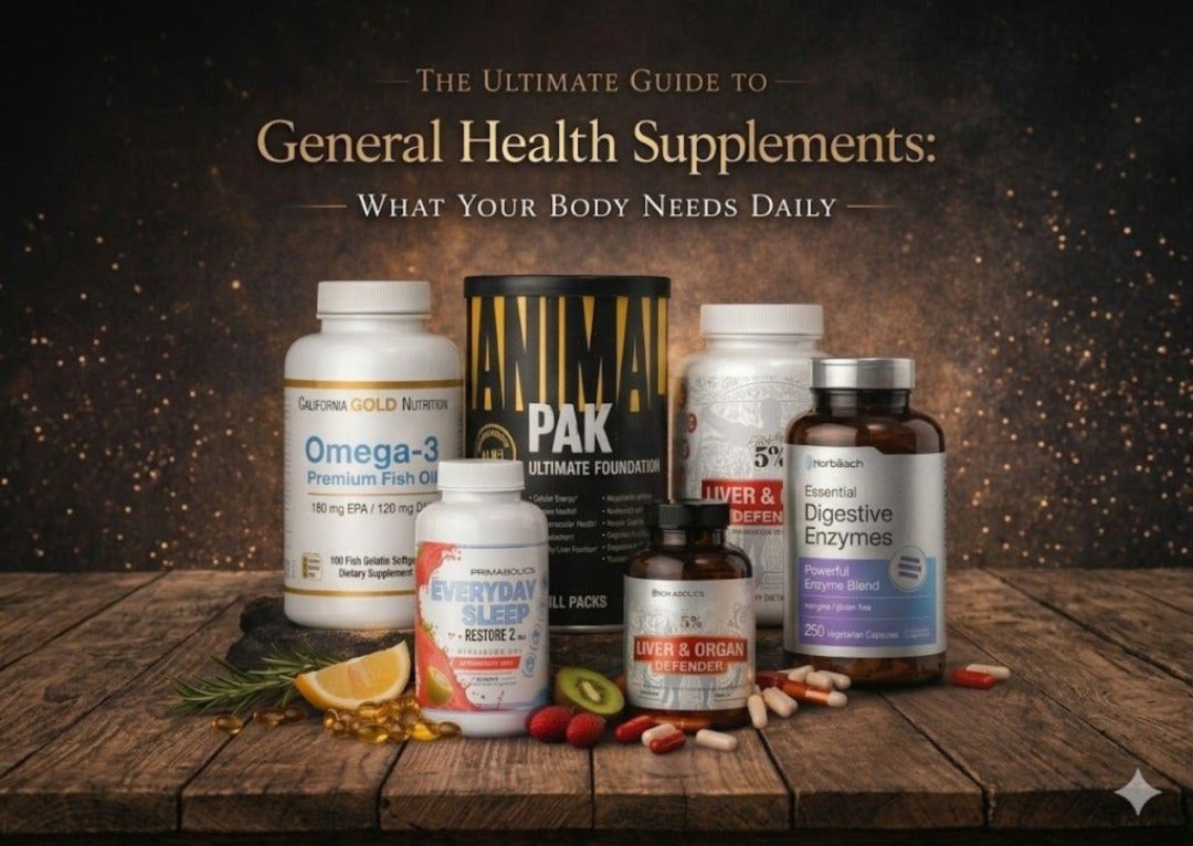 The Ultimate Guide to General Health Supplements: What Your Body Needs Daily.