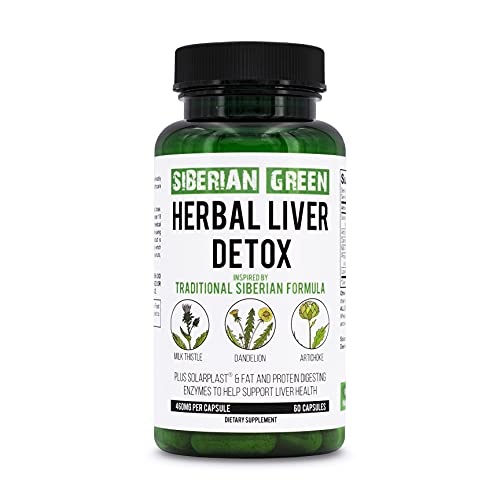 Herbal Liver Detox with Milk Thistle Artichoke Dandelion.
