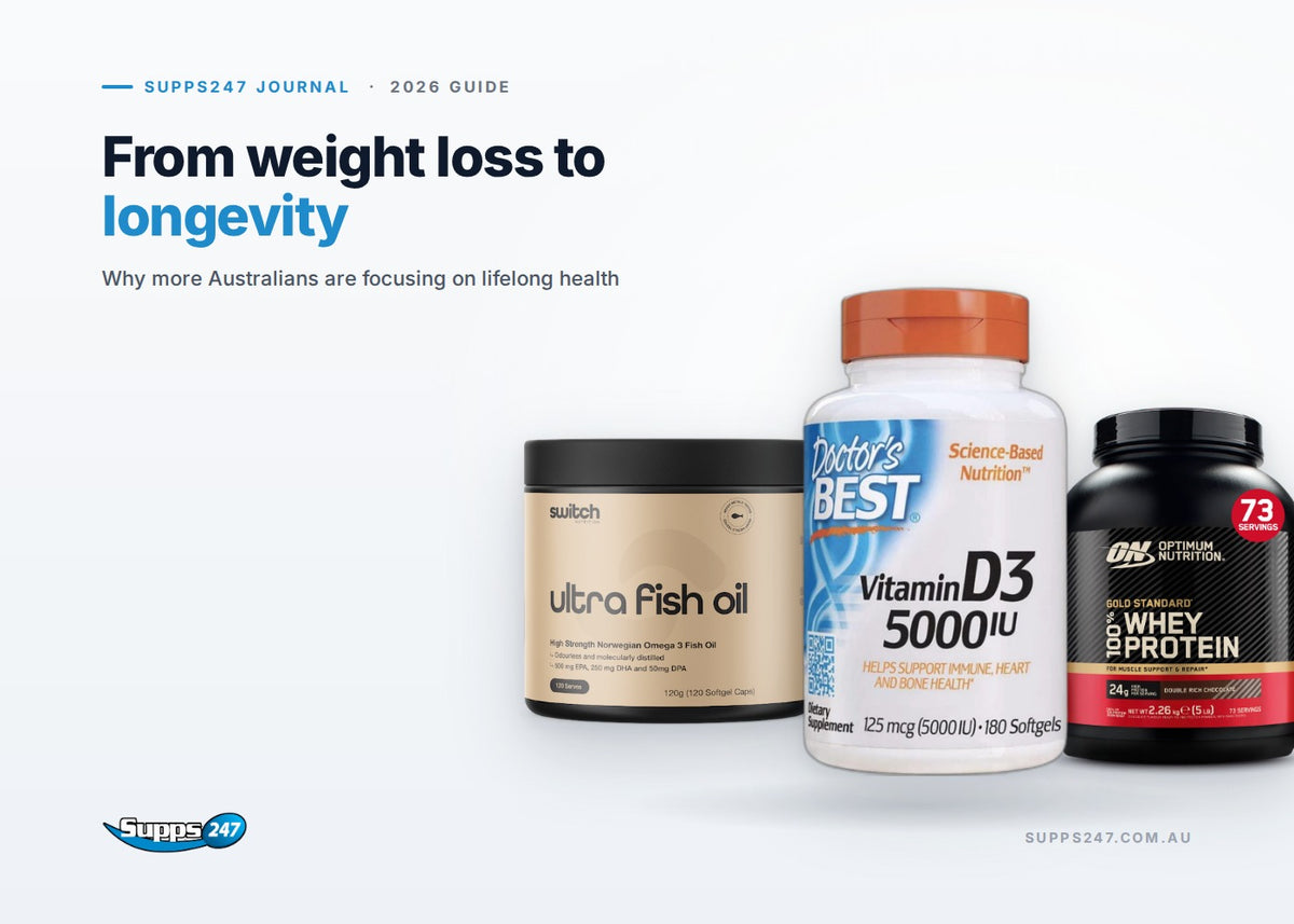 From weight loss to longevity: Why more Australians are focusing on lifelong health. Supps247 journal