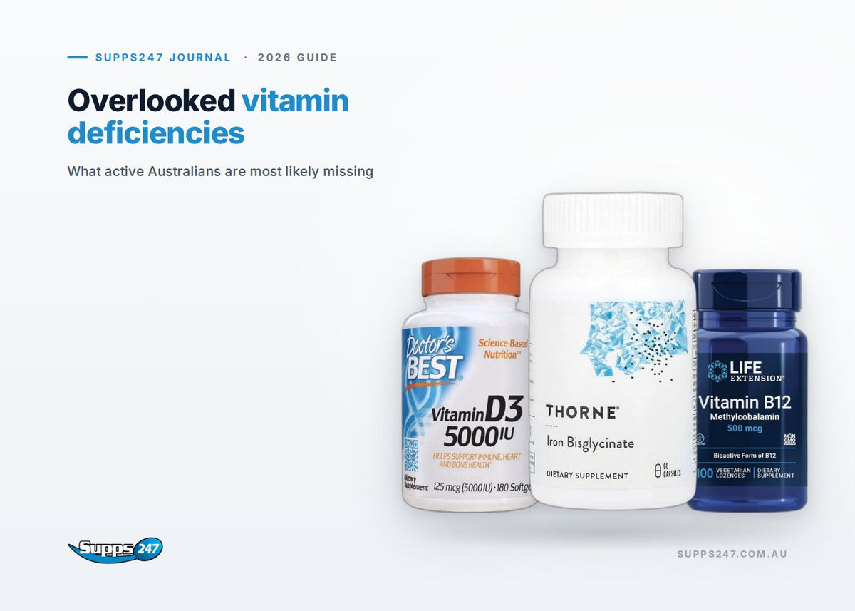 Overlooked vitamin deficiencies: What active Australians are most likely missing. Supps247 journal