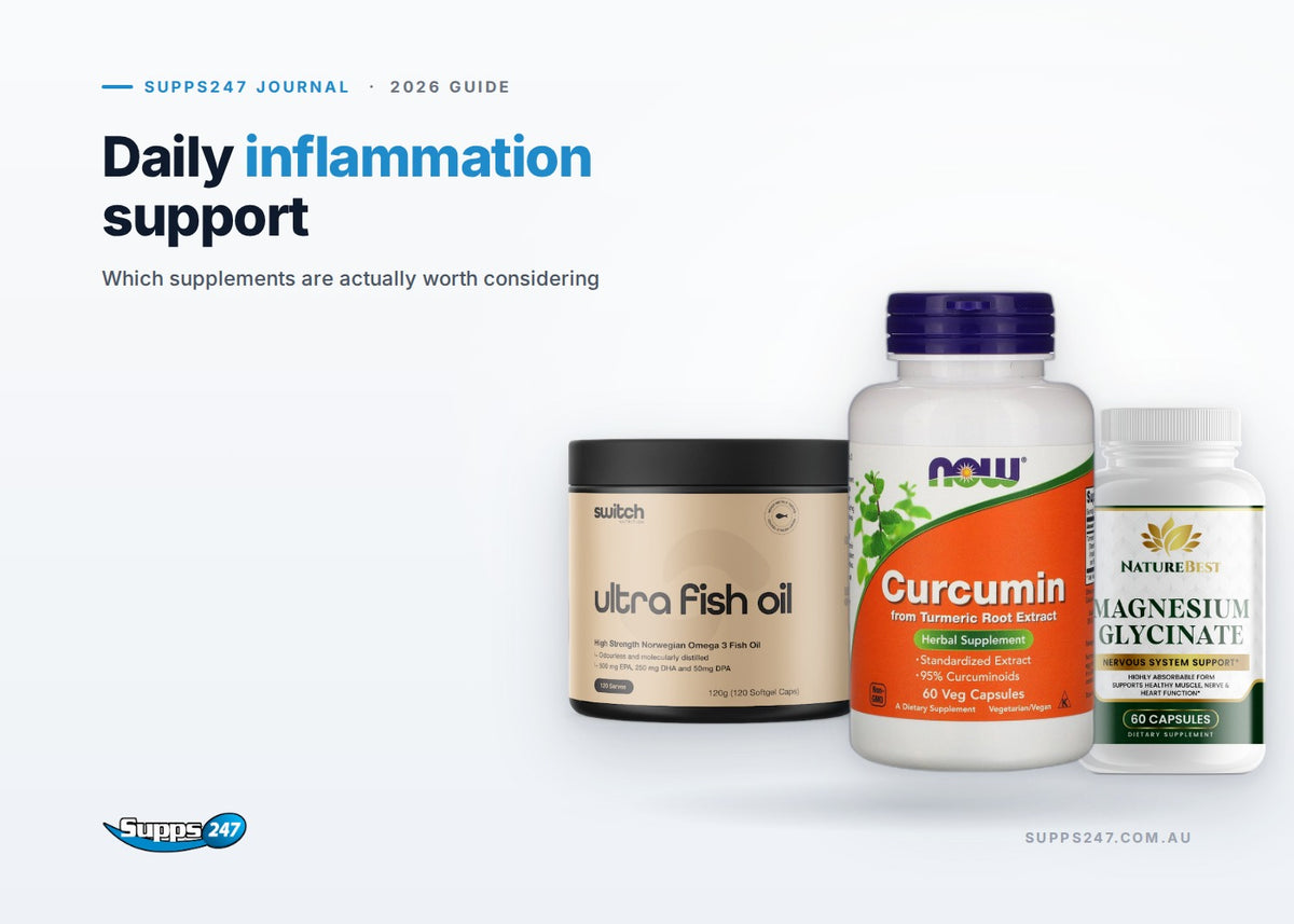 Daily inflammation support: Which supplements are actually worth considering. Supps247 journal