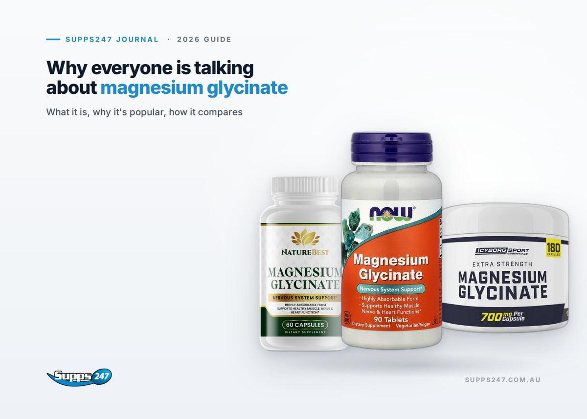Why everyone is talking about magnesium glycinate: What it is, why it's popular, how it compares. Supps247 journal