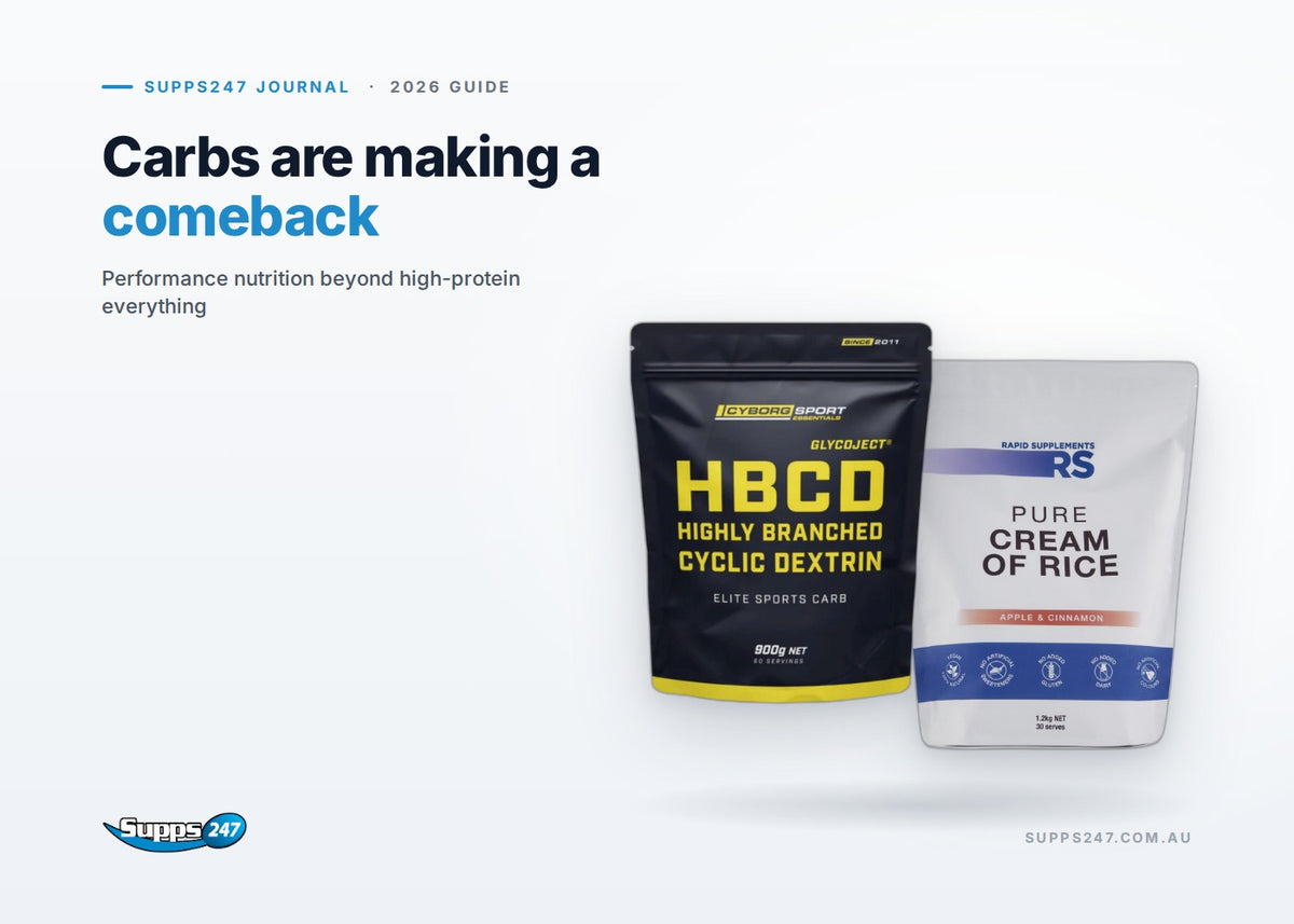 Carbs are making a comeback: Performance nutrition beyond high-protein everything. Supps247 journal