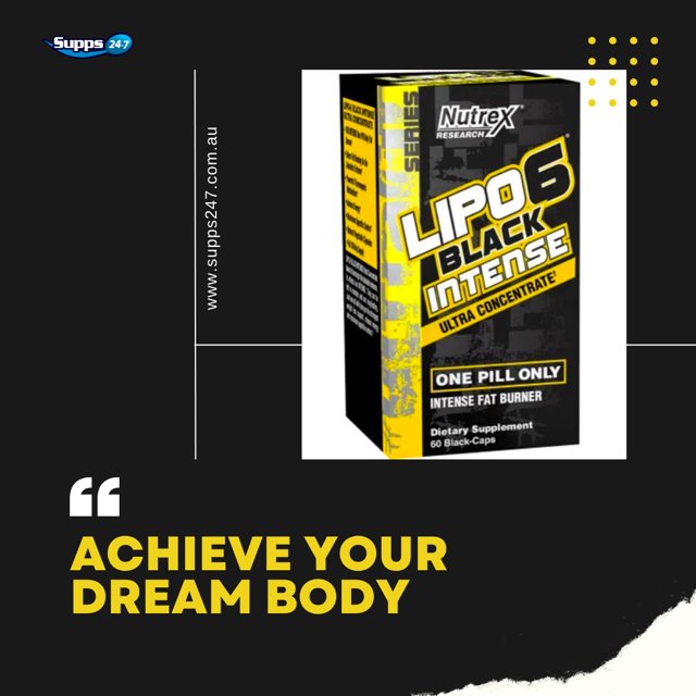 Nutrex Lipo-6 Black Intense Ultra Concentrate: Maximum Strength Fat Burner at Supps247.