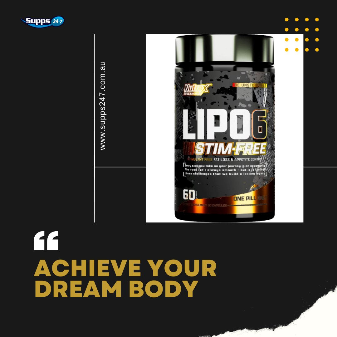Nutrex Research Lipo-6 Stim Free: Revolutionize Your Weight Loss Journey with Supps247.