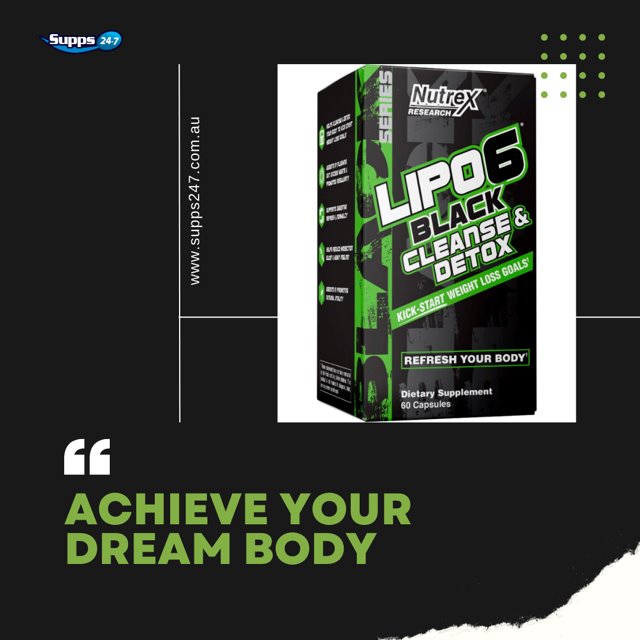 Nutrex Lipo-6 Black Cleanse & Detox: Your 7-Day Path to Revitalization with Supps247