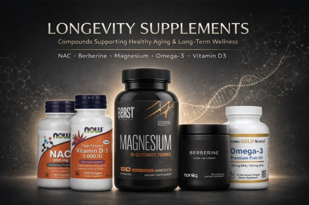 Longevity Supplements: The Top Compounds People Are Taking for Healthy Aging.