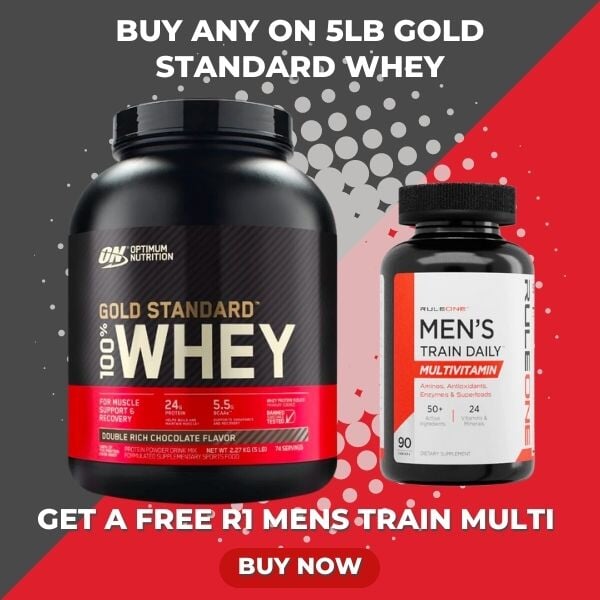 Gold Standard Whey Plus Free Multi-Vitamin is a supplement bundle.