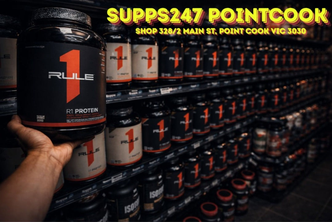 Rule 1 Protein Point Cook – Melbourne’s Lowest Prices on Whey Blend & Isolate | Supps247