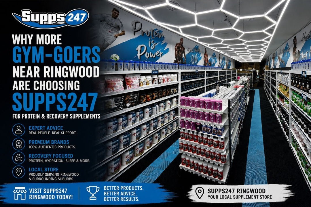 Why More Gym-Goers Near Ringwood Are Choosing SUPPS247 for Protein & Recovery Supplements.