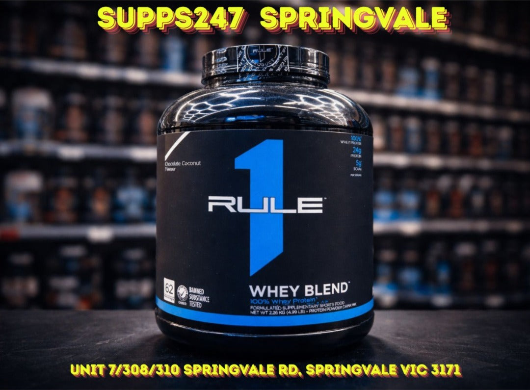 Rule 1 Protein Springvale – Melbourne’s Lowest Prices on Whey Blend & Isolate | Supps247