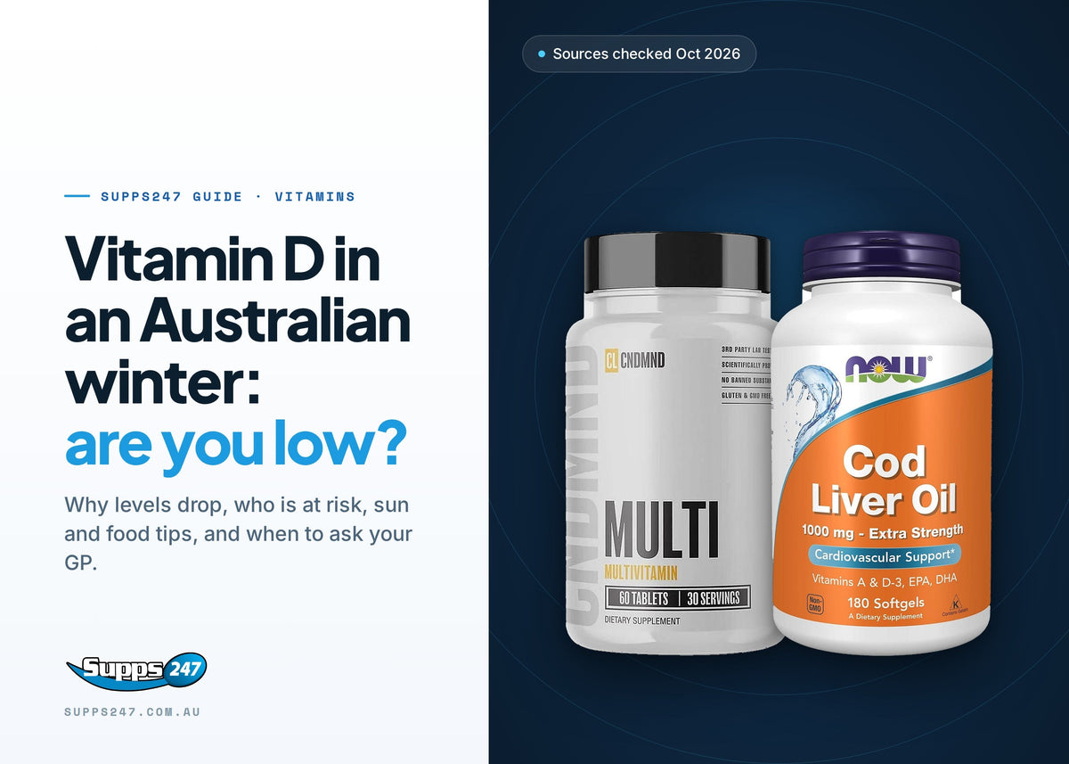 Vitamin D in Australian Winter: Are You Low?, Supps247 guide cover