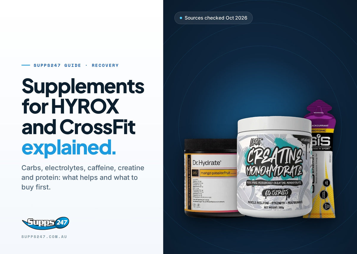 Supplements for CrossFit and HYROX, Supps247 guide cover