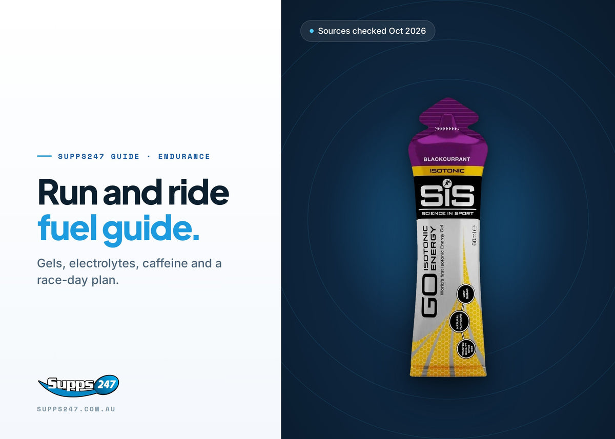 Supplements for Runners and Cyclists: Gels, Electrolytes, Caffeine and a Race-Day Plan, Supps247 guide cover