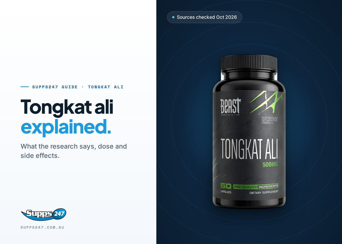 Tongkat Ali: What the Research Says, Dosage and Side Effects, Supps247 guide cover