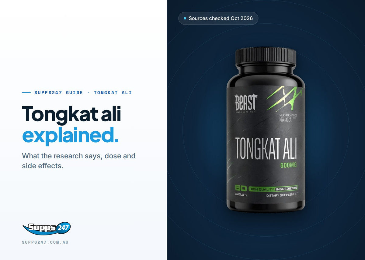 Tongkat Ali: What the Research Says, Dosage and Side Effects, Supps247 guide cover