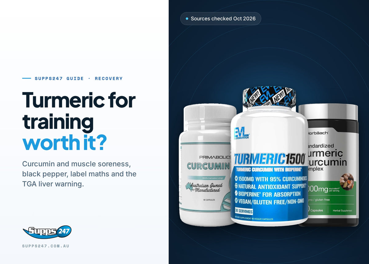 Turmeric and Anti-Inflammatory Supplements for Training, Supps247 guide cover
