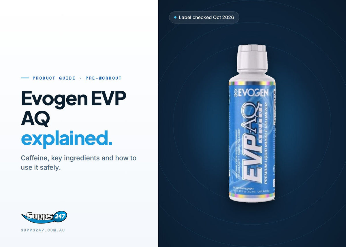 Evogen EVP AQ liquid glycerol bottle: ingredients, dose, how to use it and who it suits
