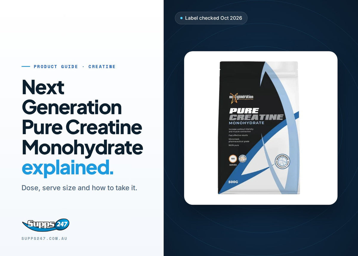 Next Generation Pure Creatine Monohydrate 500 g bag: guide to dose, loading, use and who it suits