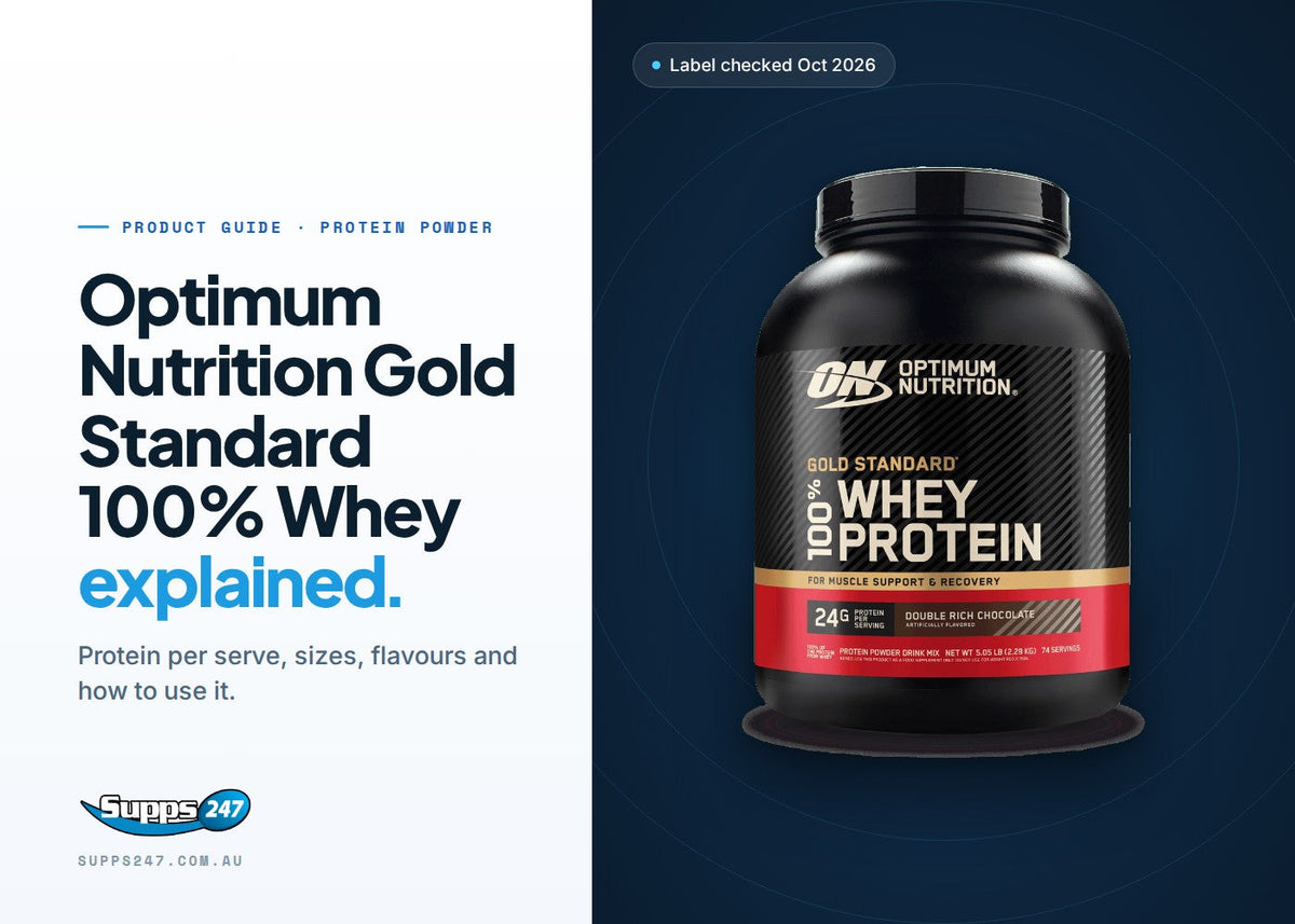 Optimum Nutrition Gold Standard 100% Whey tubs: protein per serve, sizes, flavours and how to use it