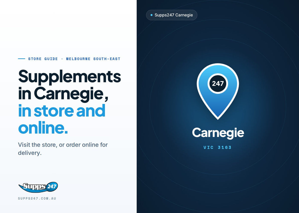 Supps247 Carnegie store guide: supplements in Carnegie, in store and online