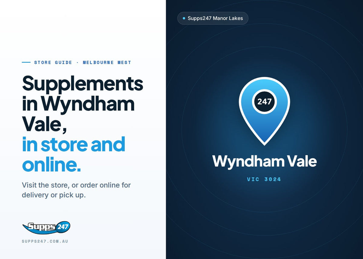Supps247 Manor Lakes store guide: supplements in Wyndham Vale, in store and online