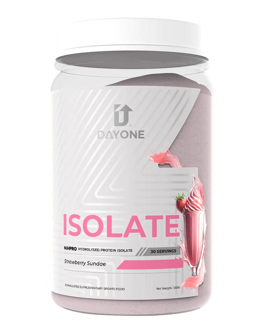 Hydrolysed Protein Isolate by Day One Performance Strawberry Sundae