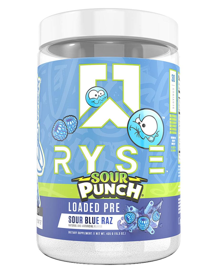RYSE Loaded Pre-Workout Sour Punch Blue Rasberry