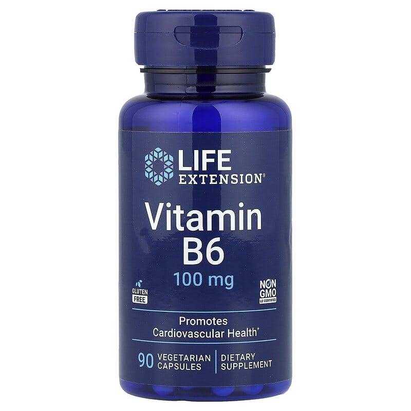 Life Extension Vitamin B6 250 mg 100 Vegetarian Capsules