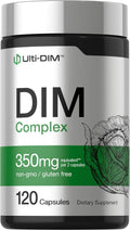 DIM Complex Supplement 350mg | 120 Capsules | Diindolylmethane by Horbaach