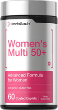 Women's Multivitamin 50 Plus | 60 Coated Caplets | Advanced Vitamin Formula | Non-GMO & Gluten Free Supplement | by Horbaach
