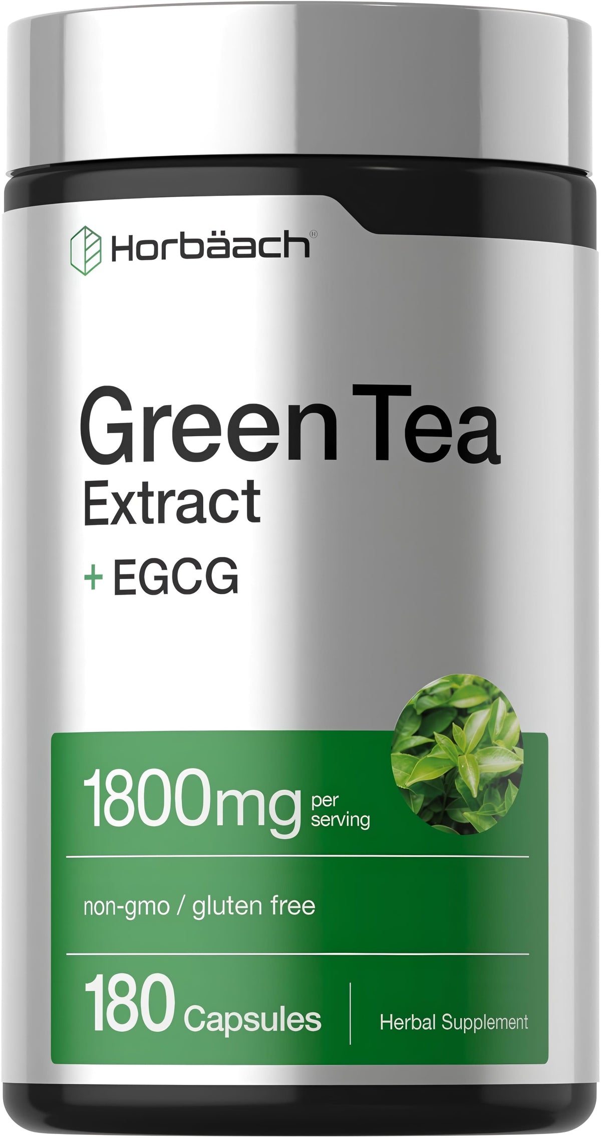 EGCG Green Tea Extract 1800 mg by Horbaach 180 caps