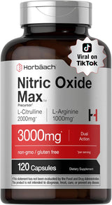 Horbäach Nitric Oxide Max 3000mg – 120 Capsules