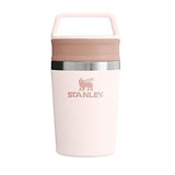 Stanley Cafe to Go Travel Mug 8 oz | Leakproof Two-Part Drink Through Lid | Tumbler Cup for Coffee, Tea and Drinks | Insulated Stainless Steel Coffee Mug | BPA-Free | Rose Quartz by Stanley 1913