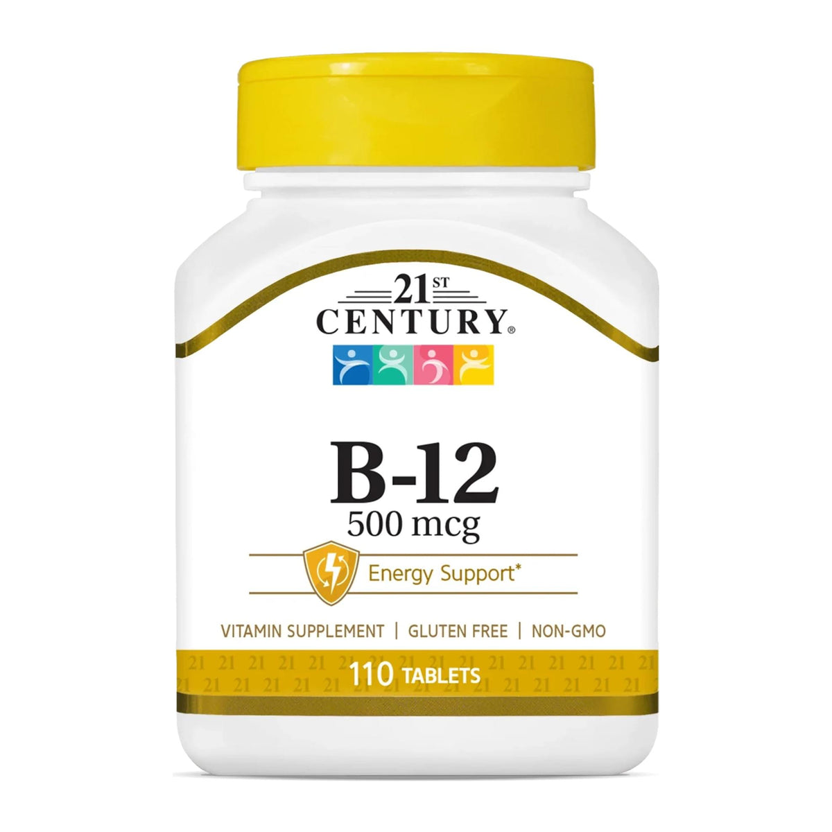 B-12 by 21st Century, 500 mcg bottle front - Image 4