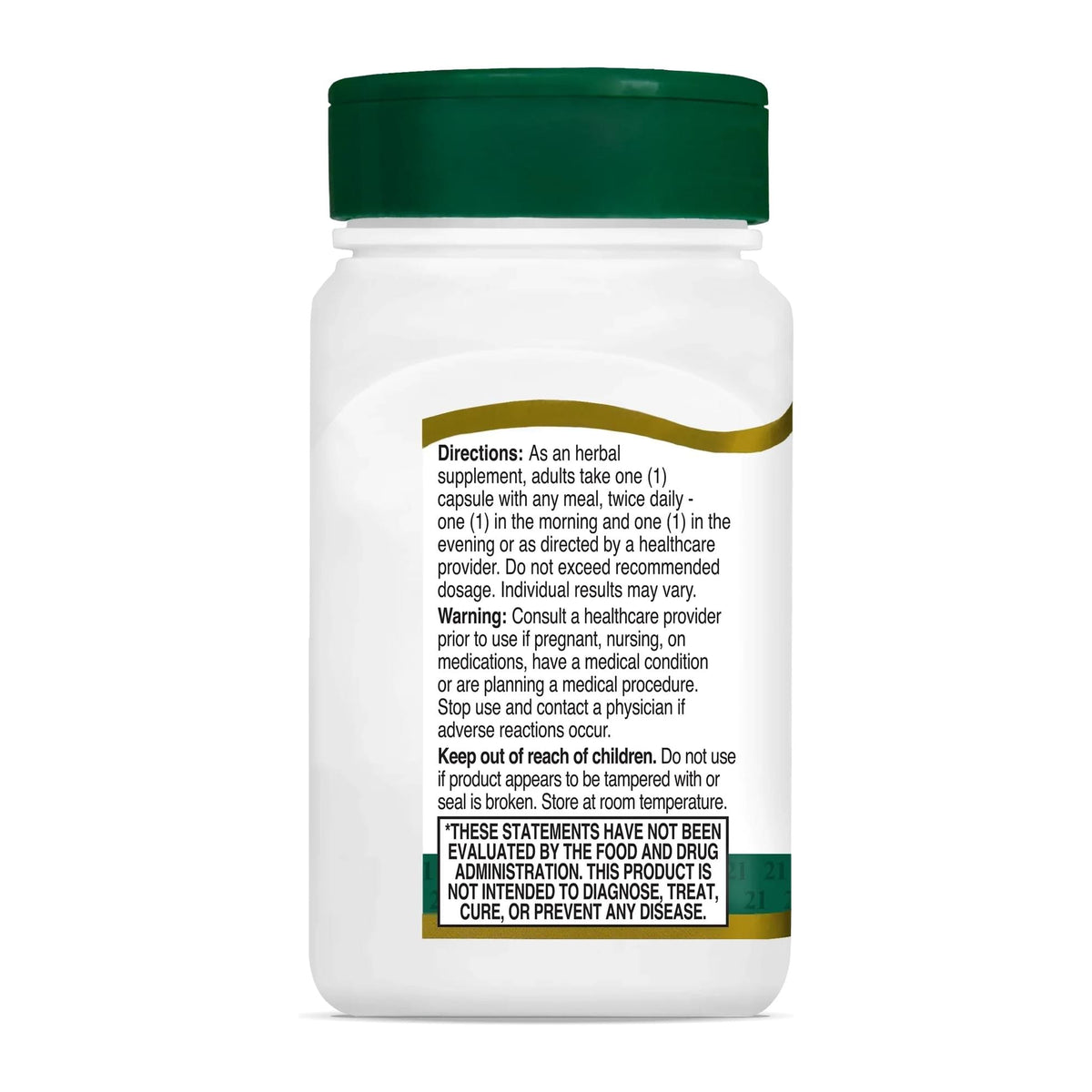 Saw Palmetto by 21st Century, directions label - Image 3