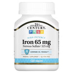 21st Century Iron 65mg 120 Counts GENERAL HEALTH SUPPS247 