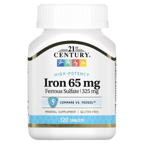 21st Century Iron 65mg 120 Counts GENERAL HEALTH SUPPS247 