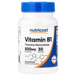 Nutricost Vitamin B1 500mg 30 Capsules