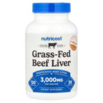 NUTRICOST GRASS FED BEEF LIVER 3000MG