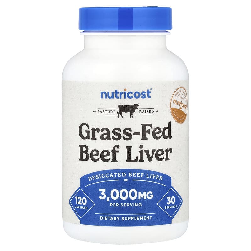 NUTRICOST GRASS FED BEEF LIVER 3000MG